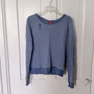 n : PHILANTHROPY, distressed casual, women’s sweat shirt, size Small
